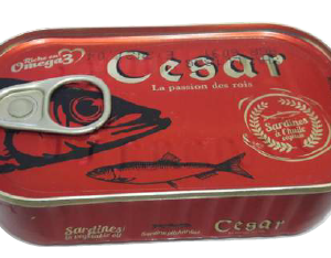 Sardine à l’huile de Soya Huile pimentée Sauce tomate 125g